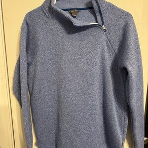 Eddie Bauer Blue Quarter-Zip Pullover